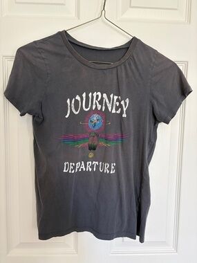 Journey Departure Short Sleeve Graphic Tee - Charcoal